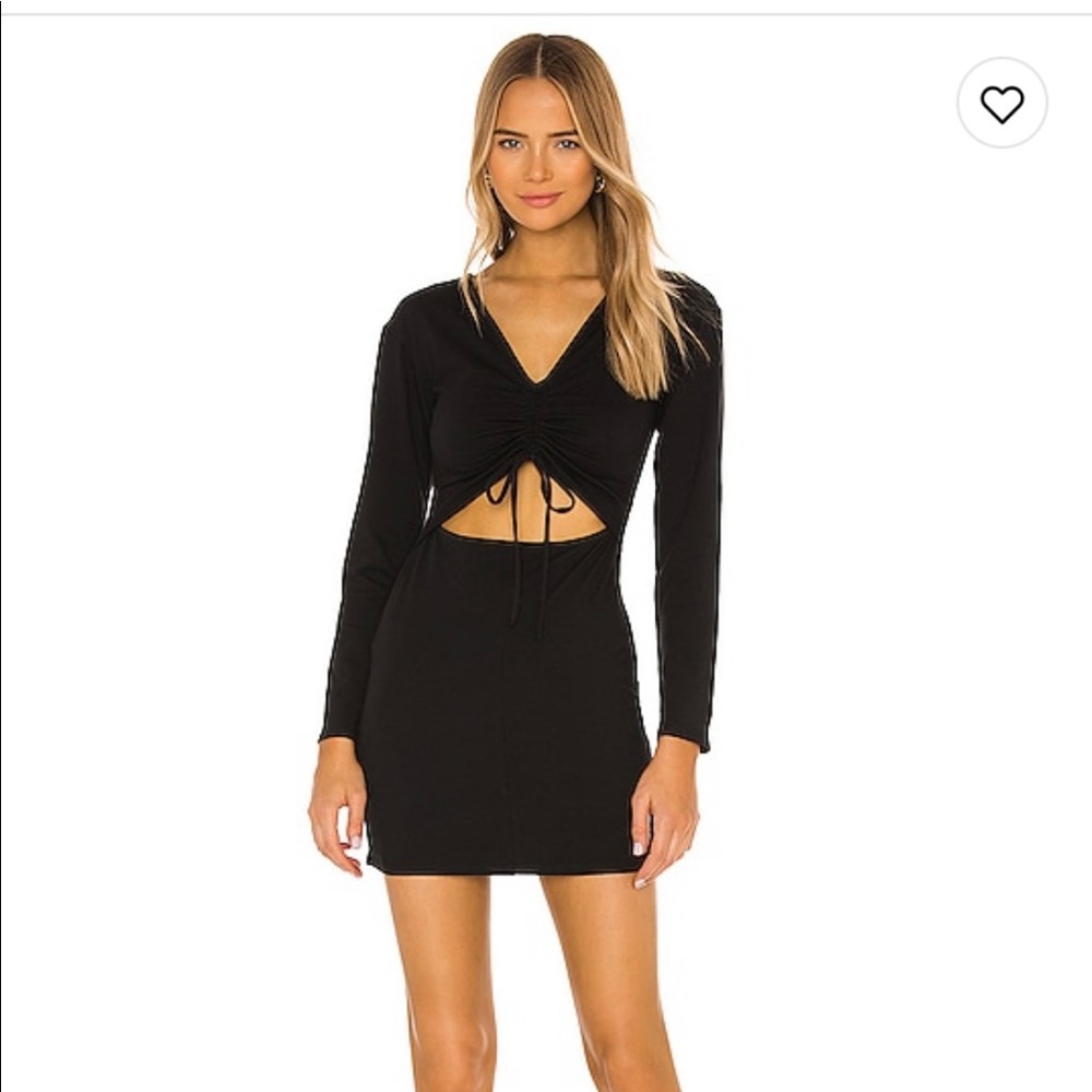 Black cut out dress from revolve brand is hours